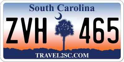 SC license plate ZVH465