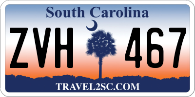 SC license plate ZVH467