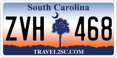 SC license plate ZVH468