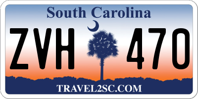 SC license plate ZVH470