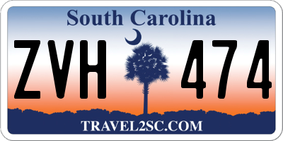 SC license plate ZVH474