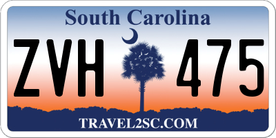 SC license plate ZVH475