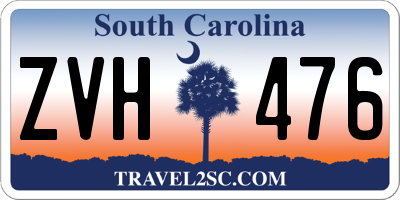 SC license plate ZVH476