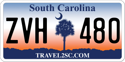 SC license plate ZVH480