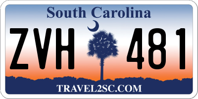 SC license plate ZVH481
