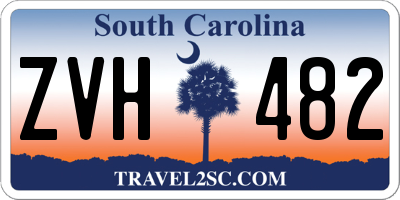 SC license plate ZVH482
