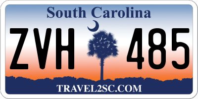 SC license plate ZVH485