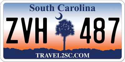 SC license plate ZVH487