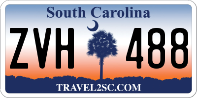 SC license plate ZVH488