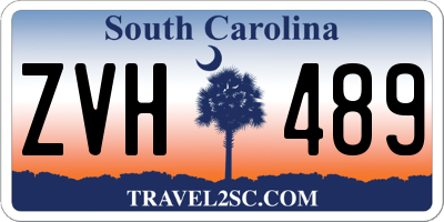 SC license plate ZVH489