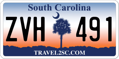 SC license plate ZVH491
