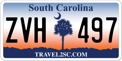 SC license plate ZVH497