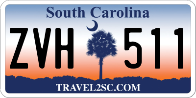 SC license plate ZVH511