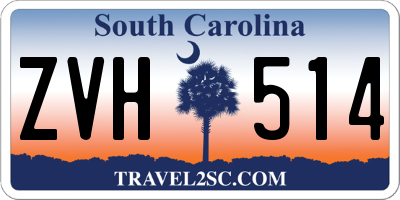 SC license plate ZVH514
