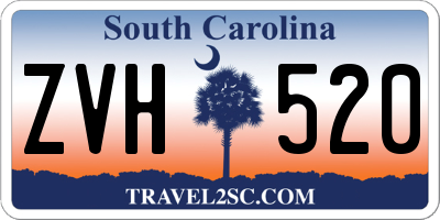 SC license plate ZVH520