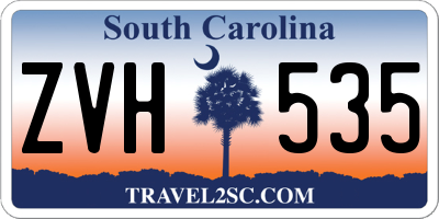 SC license plate ZVH535