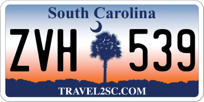 SC license plate ZVH539