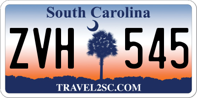 SC license plate ZVH545