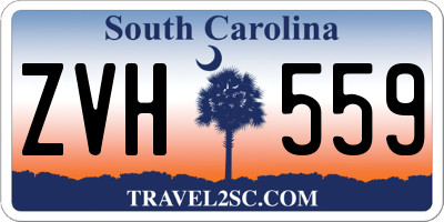 SC license plate ZVH559