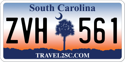 SC license plate ZVH561