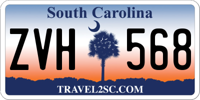 SC license plate ZVH568