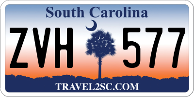 SC license plate ZVH577