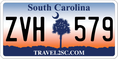 SC license plate ZVH579