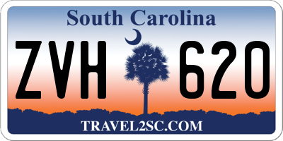 SC license plate ZVH620