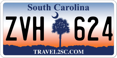 SC license plate ZVH624