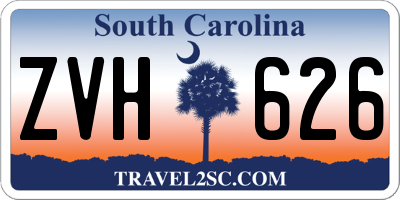 SC license plate ZVH626