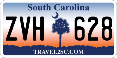 SC license plate ZVH628