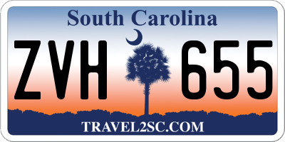 SC license plate ZVH655