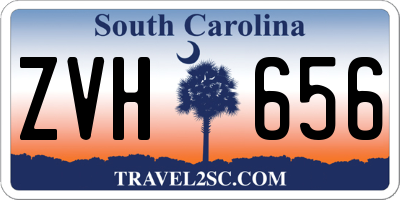 SC license plate ZVH656