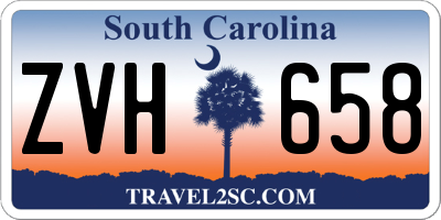 SC license plate ZVH658