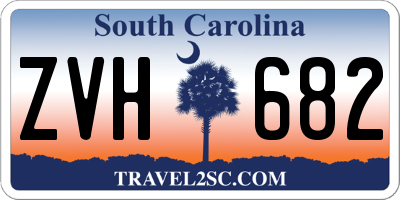 SC license plate ZVH682