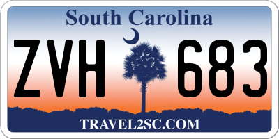 SC license plate ZVH683