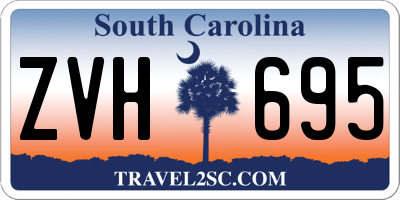 SC license plate ZVH695