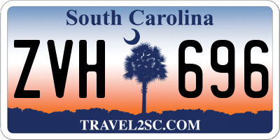 SC license plate ZVH696