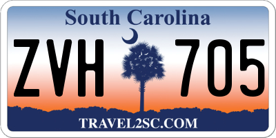 SC license plate ZVH705