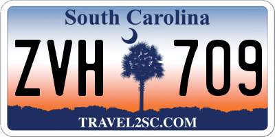 SC license plate ZVH709