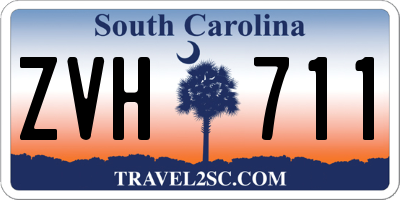 SC license plate ZVH711