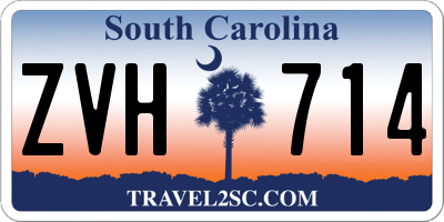 SC license plate ZVH714