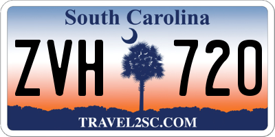 SC license plate ZVH720