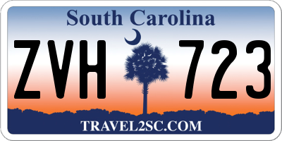 SC license plate ZVH723