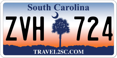 SC license plate ZVH724