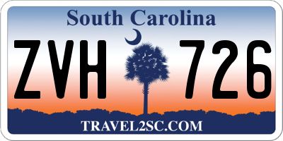 SC license plate ZVH726
