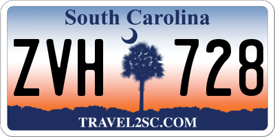 SC license plate ZVH728