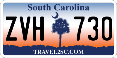 SC license plate ZVH730