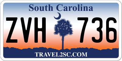 SC license plate ZVH736