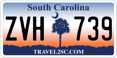 SC license plate ZVH739